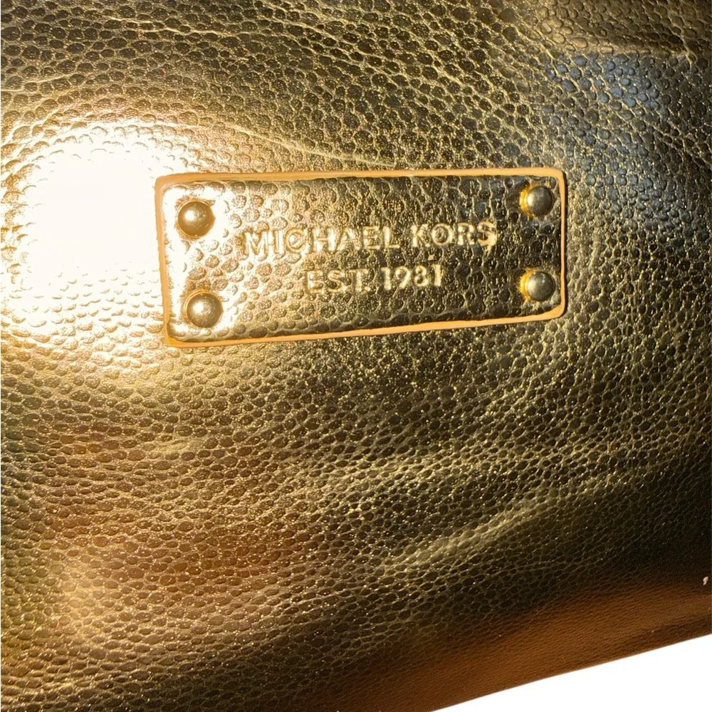 Metallic Gold Women's Cosmetic Pouch